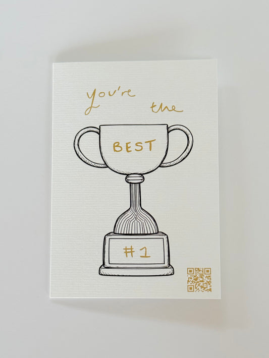 You’re The Best- Music QR Code Greeting Card