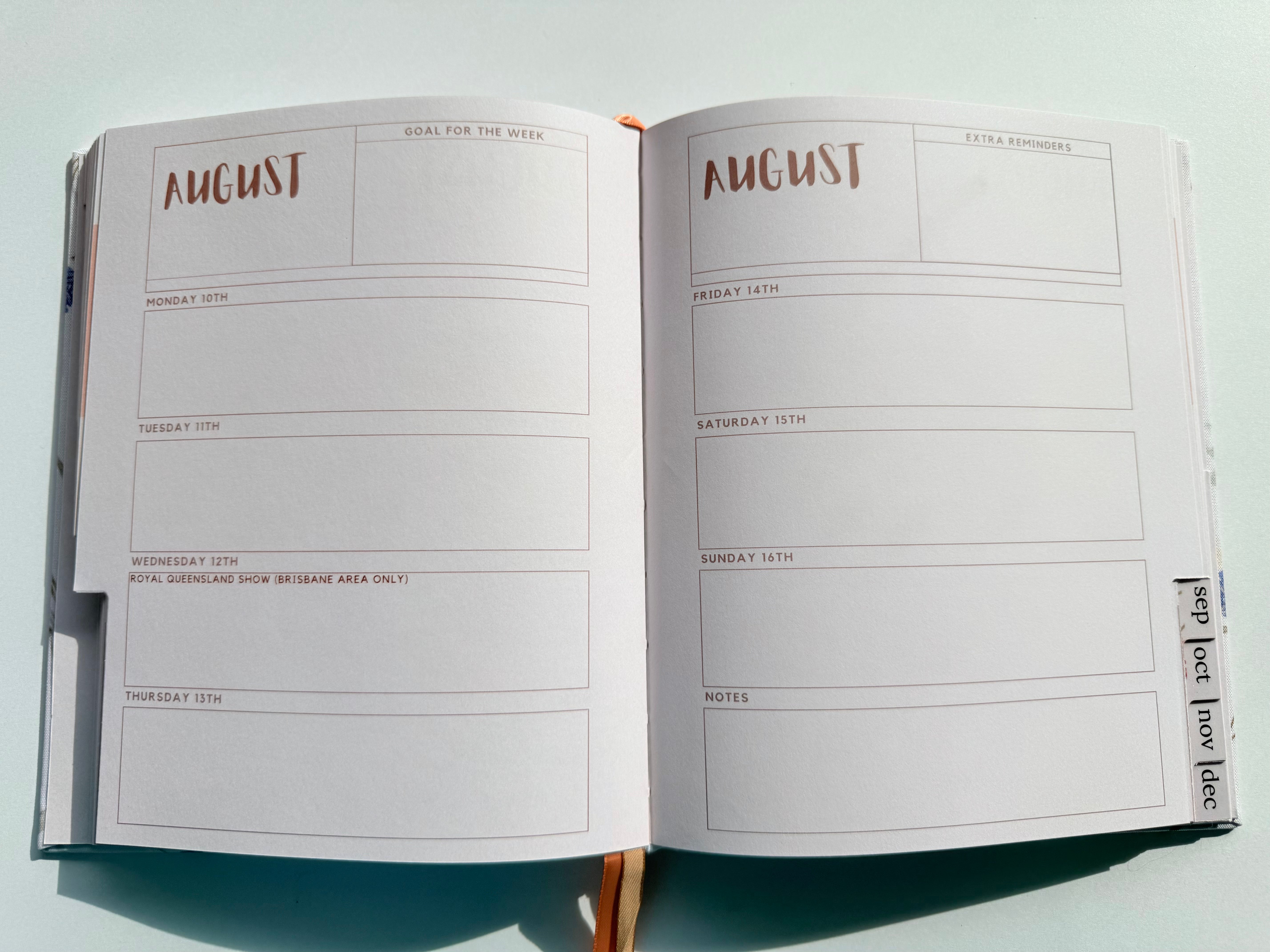 2026 Weekly Planner- Blossom