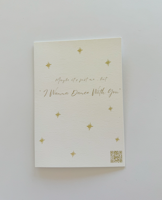 I Wanna Dance With You- Music Greeting Card