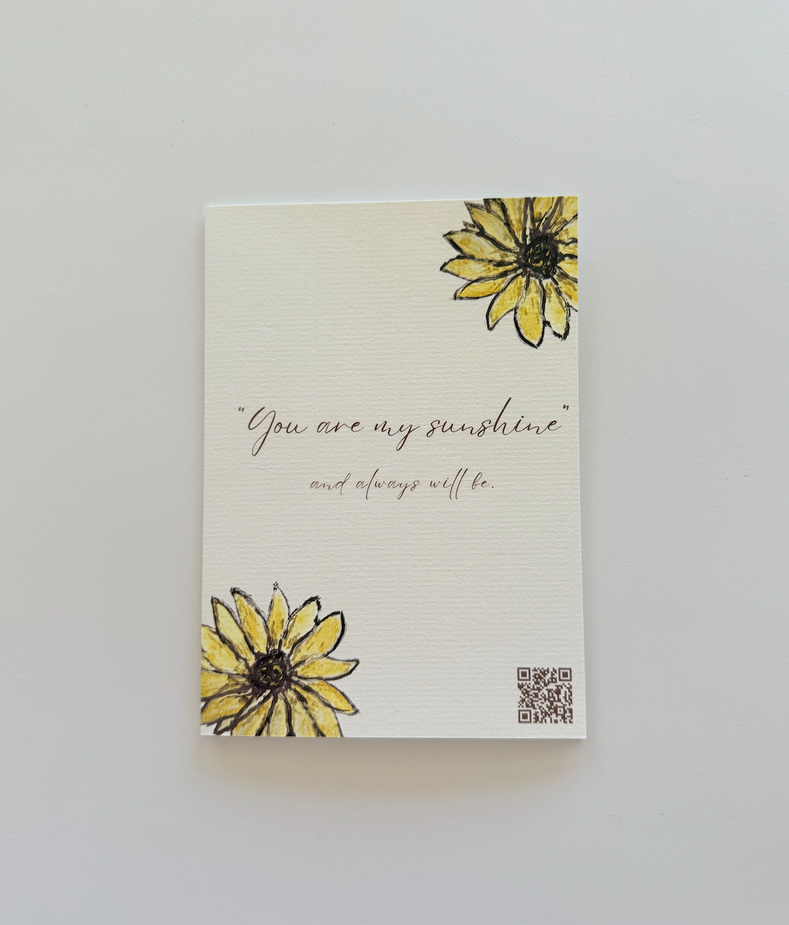 You Are My Sunshine- Music Greeting Card